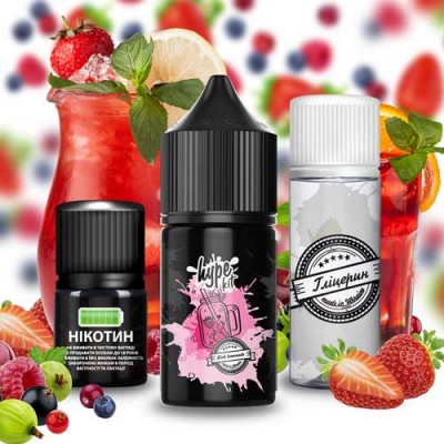 Компоненти Hype Salt - Pink Lemonad (30ml / 50mg): Ціна, Характеристики, Фото