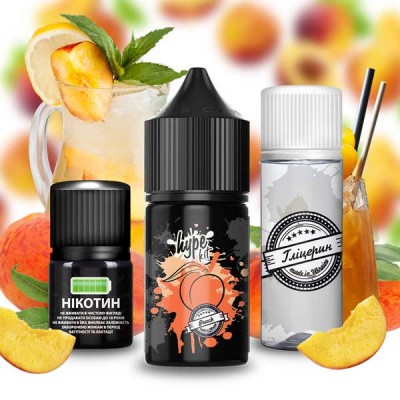 Набір Рідина Hype Salt - Peach (30ml / 50mg): Ціна, Характеристики, Фото