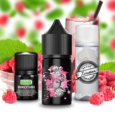 Набор Жидкость Hype Salt - Raspberry (30ml / 50mg): Цена, Характеристики, Фото