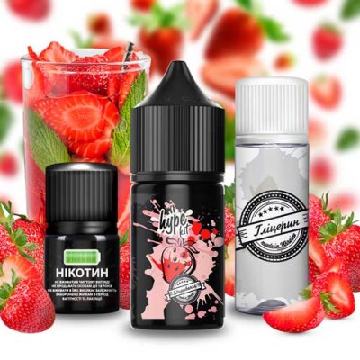 Компоненты Hype Salt - Strawberry (30ml / 50mg): Цена, Характеристики, Фото