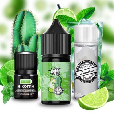 Компоненти Hype KIT Salt - Cactus Lime (30ml / 50mg): Ціна, Характеристики, Фото
