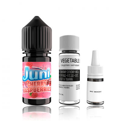 Набор Жидкость Juni salt - Cherry Raspberry (30ml / 50mg): Цена, Характеристики, Фото