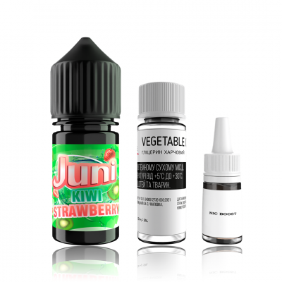 Набор Жидкость Juni salt - Kiwi Strawberry (30ml / 50mg): Цена, Характеристики, Фото