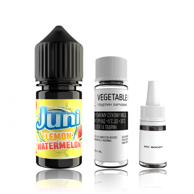 Компоненти Juni salt - Watermelon Lemon (30ml / 50mg)