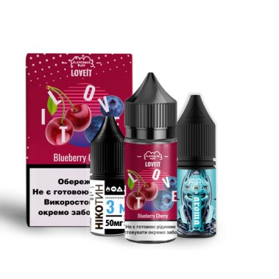 Компоненти Flavorlab LOVEIT salt - Blueberry Cherry (30ml / 50mg): Ціна, Характеристики, Фото