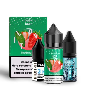 Набор Жидкость Flavorlab LOVEIT salt - Strawberry Cactus (30ml / 50mg)