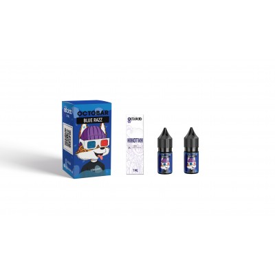 Компоненты OCTOBAR - Blue Razz (10ml / 50mg):