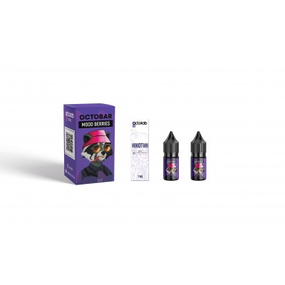 Набір Рідина OCTOBAR -  Mood Berries (10ml / 50mg): Ціна, Характеристики, Фото