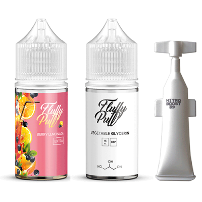 Компоненты Fluffy puff extra salt - Berry Lemonade (30ml / 50mg)