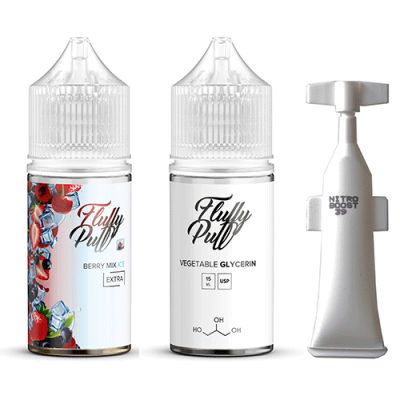 Компоненты Fluffy puff extra salt - Berry Mix ICE (30ml / 50mg)