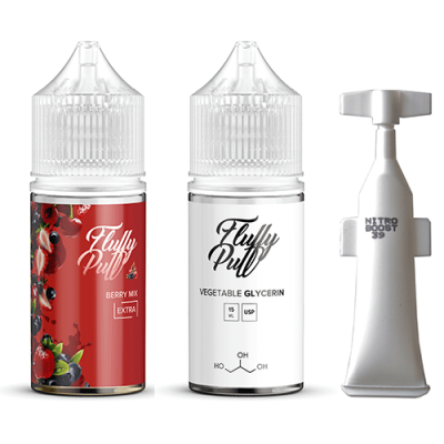 Компоненты Fluffy puff extra salt - Berry Mix (30ml / 50mg)