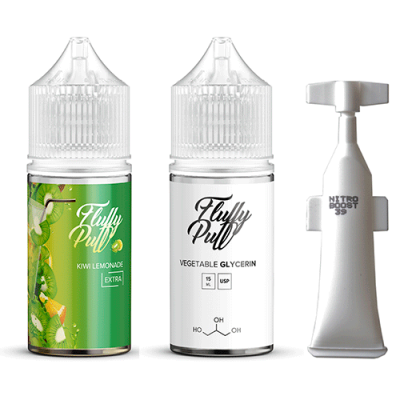 Компоненты Fluffy puff extra salt - Kiwi Lemonade (30ml / 50mg)
