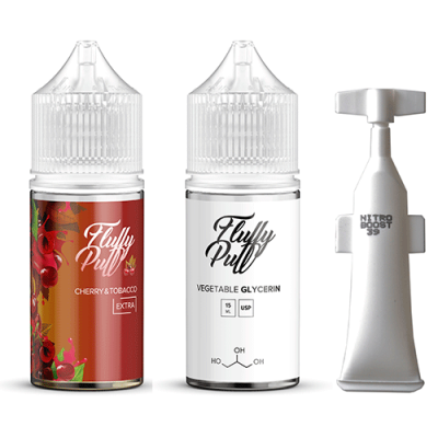 Компоненты Fluffy puff extra salt - Cherry & Tobacco (30ml / 50mg)