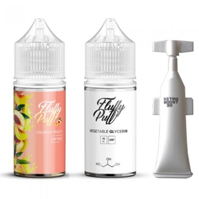 Набор Жидкость Fluffy puff extra salt - Crunch Peach (30ml / 50mg)