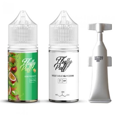 Набор Жидкость Fluffy puff extra salt - Kiwi Passion (30ml / 50mg): Цена, Характеристики, Фото