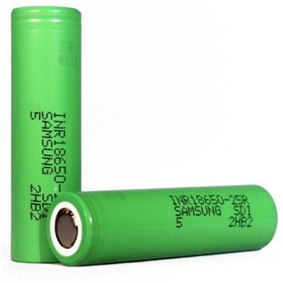 Аккумулятор Samsung 25R 18650 25A 2500 mAh: Цена, Характеристики, Фото