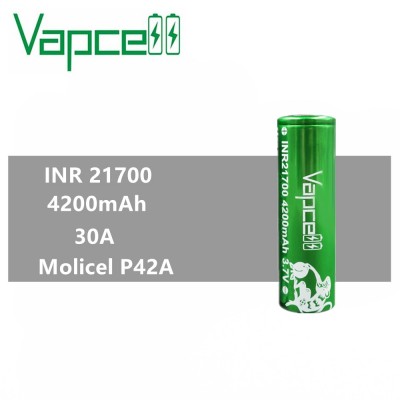 Акумулятор Vapecell INR21700 30A 4200mAh: Фото № 1