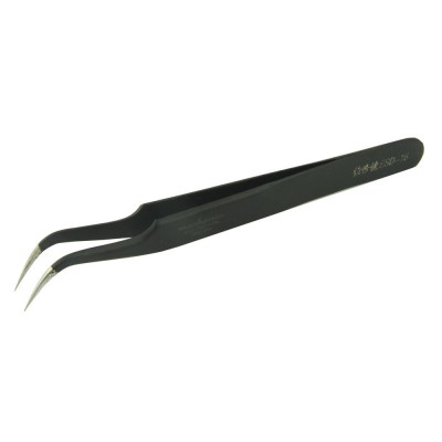 Пинцет с изогнутыми ножками Vetus Tweezers ST-15 (Black): Цена, Характеристики, Фото