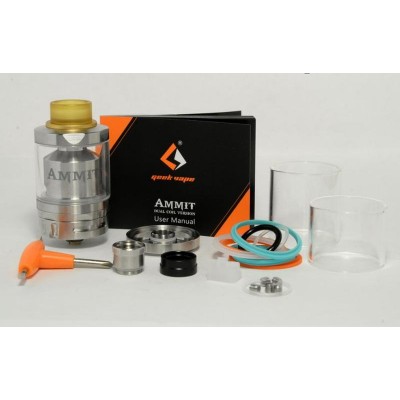 Атомайзер GeekVape Ammit RTA Dual coil 25mm Silver: Фото № 1