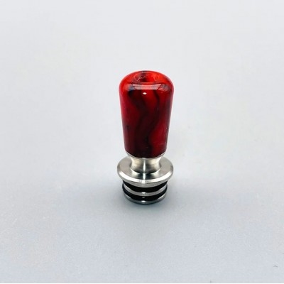 Дріп тіп DRIP TIP 510 MTL SS Eboxy 20mm - SS Red: