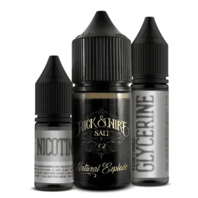 Компоненты Жидкость Wick & Wire v2 salt - Natural Explode (30ml / 50mg):
