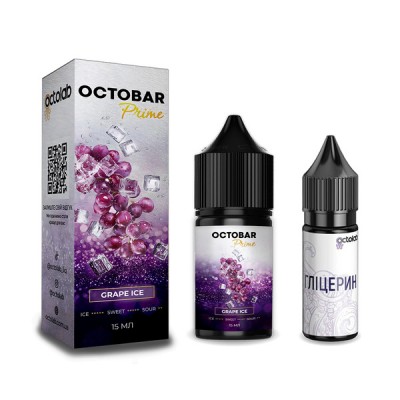 Компоненты Octobar Prime - Grape Ice (30ml / 50mg): Цена, Характеристики, Фото
