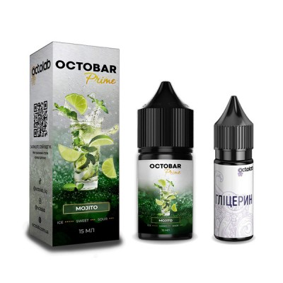 Компоненты Octobar Prime - Mojito (30ml / 50mg): Цена, Характеристики, Фото