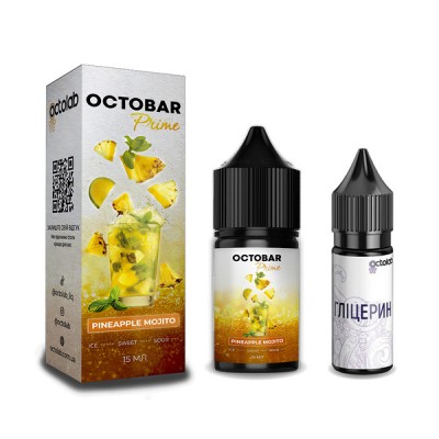 Компоненты Octobar Prime - Pineapple Mojito (30ml / 50mg): Цена, Характеристики, Фото