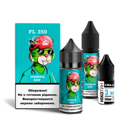 Набор Жидкость Flavorlab FL350 salt - Cranberry Mint (30ml / 50mg):