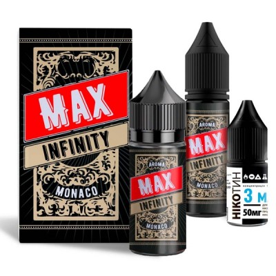 Набір Рідина Infinity MAX salt - Monaco (30ml / 50mg): Ціна, Характеристики, Фото