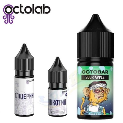 Набор Жидкость Octobar salt - Sour Apple (30ml / 50mg)