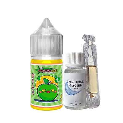 Компоненты Yum-Yum Star salt - Зеленое яблоко (30ml / 50mg)