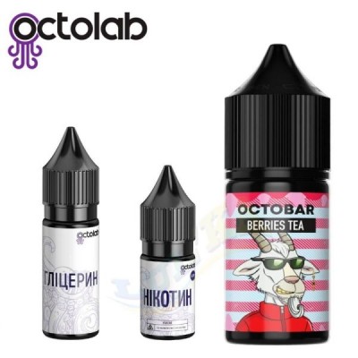 Компоненти Octobar salt - Berries Tea (30ml / 50mg)