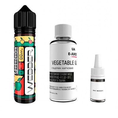 Компоненти Webber - Double Apple (60ml / 3mg): Ціна, Характеристики, Фото