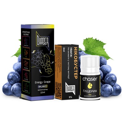Набір Рідина Chaser Black Balance - Energy Grape (30ml / 50mg):