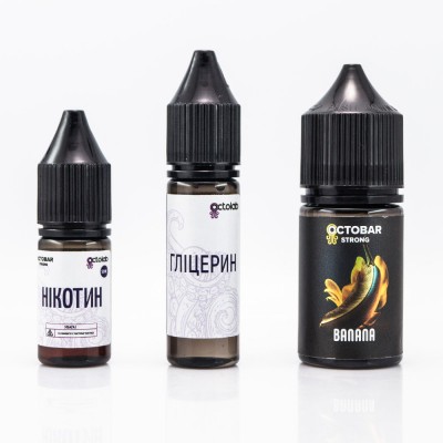 Набор Жидкость OCTOBAR Strong - Banana (30ml / 50mg):