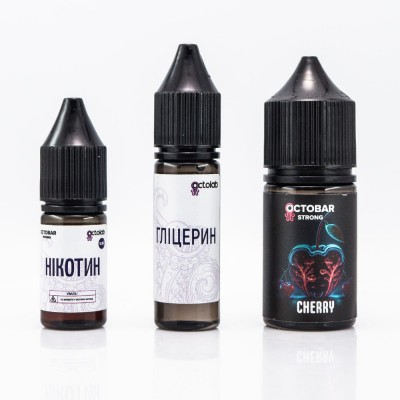 Набор Жидкость OCTOBAR Strong - Cherry 30ml / 50mg)