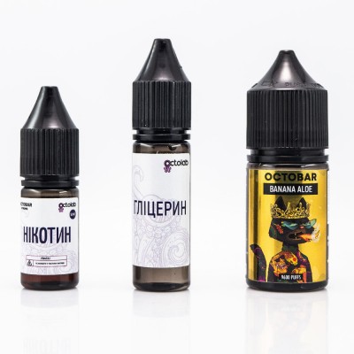 Компоненти Octobar salt - Banana Aloe (30ml / 50mg)