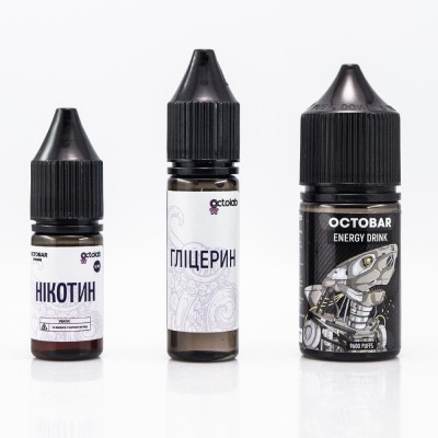 Компоненти Octobar salt - Energy Drink (30ml / 50mg)