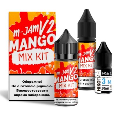 Компоненты m-Jam v2 salt - Mango (30ml / 50mg): Цена, Характеристики, Фото