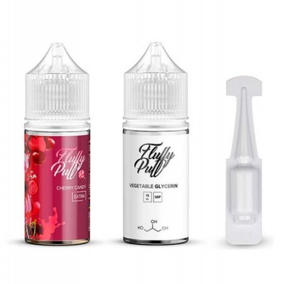 Набор Жидкость Fluffy puff extra salt - Cherry Candy (30ml / 50mg): Цена, Характеристики, Фото