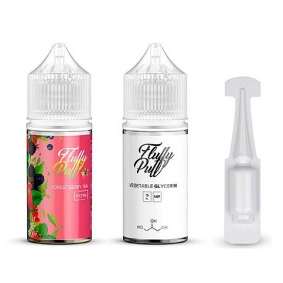 Набор Жидкость Fluffy puff extra salt - Forest Berry Tea (30ml / 50mg): Цена, Характеристики, Фото