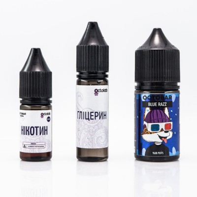 Компоненти Octobar salt - Blue razz (30ml / 50mg)