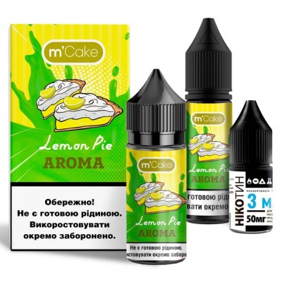Компоненти mCake salt - Lemon Pie (30ml / 50mg): Ціна, Характеристики, Фото