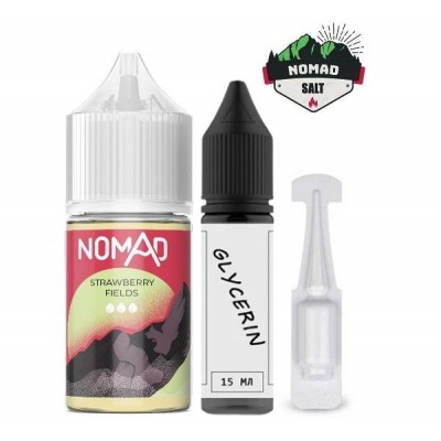 Набор Жидкость Nomad salt - Strawberry Fields (30ml / 50mg)