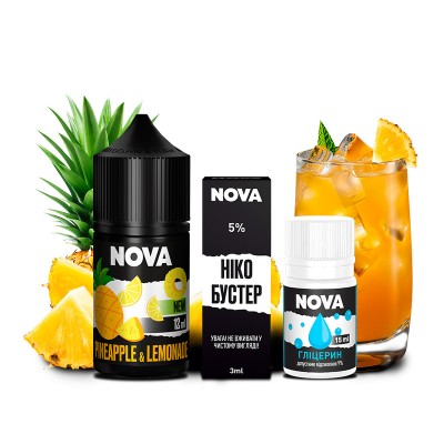 Набор Жидкость Nova salt - Pineapple Lemonade (30ml / 50mg): Цена, Характеристики, Фото