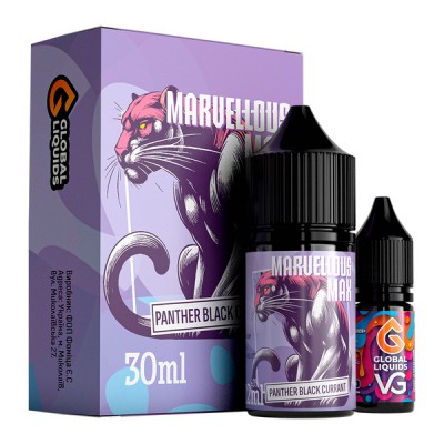 Набір Рідина Marvellous MAX salt - Panther Black Currant (30ml / 50mg):