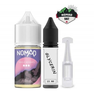 Набір Рідина Nomad salt - Tripple Berries (30ml / 50mg): Ціна, Характеристики, Фото