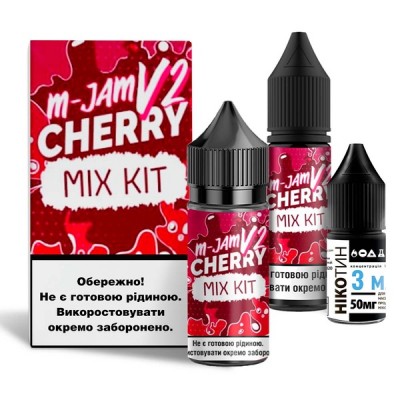 Компоненты m-Jam v2 salt - Cherry (30ml / 50mg): Цена, Характеристики, Фото