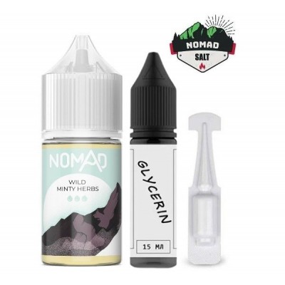 Набор Жидкость Nomad salt - Wild Minty Herbs (30ml / 50mg): Цена, Характеристики, Фото